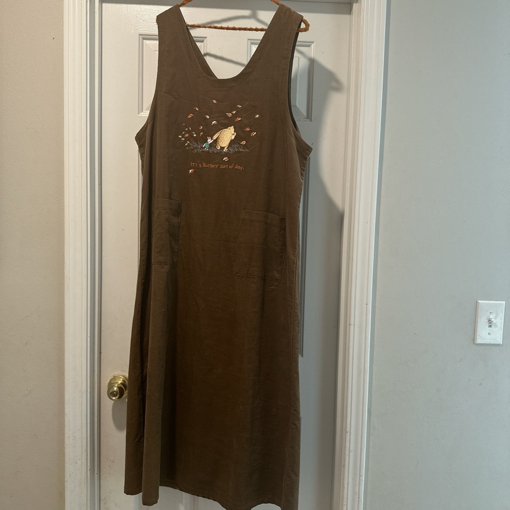 Disney Brown Embellished Midi Sundress
